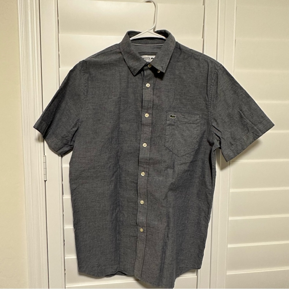 Lacoste Regular Fit Oxford Cotton Shirt (M) - Like New